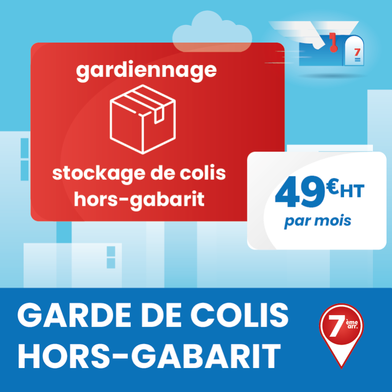 Services annexes à la domiciliation d'entreprise à Marseille 7ème : Gardiennage et stockage de colis hors-gabarit.