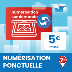 Numérisation ponctuelle de vos deux derniers courriers -Domiciliation Marseille 7ème