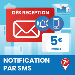 Notification dès réception d'un courrier - Domiciliation d'entreprises à Marseille 7ème